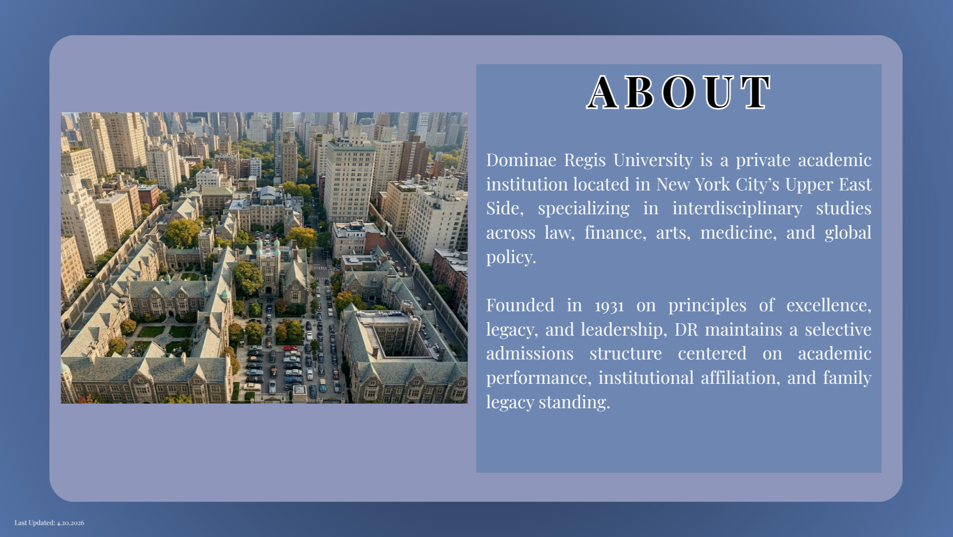 ABOUT DR